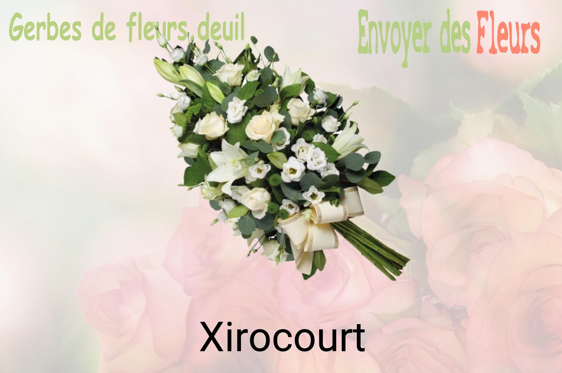 Gerbe de fleurs de deuil livrée à Xirocourt